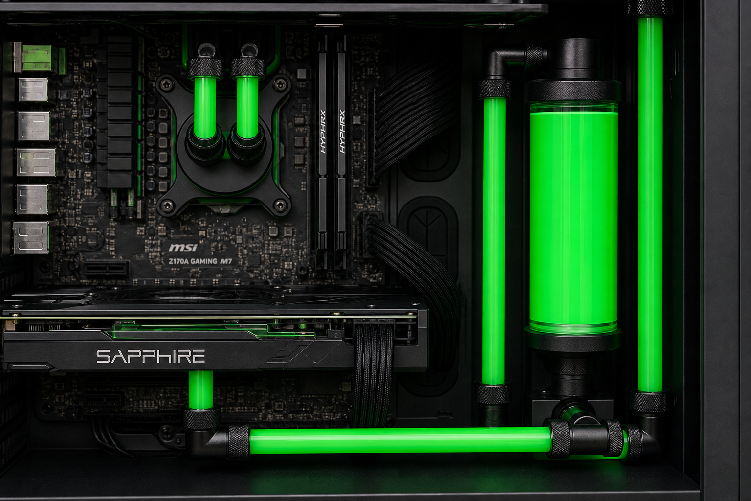 Neon Grid — геометричная green-петля в чёрном корпусе — фото 4
