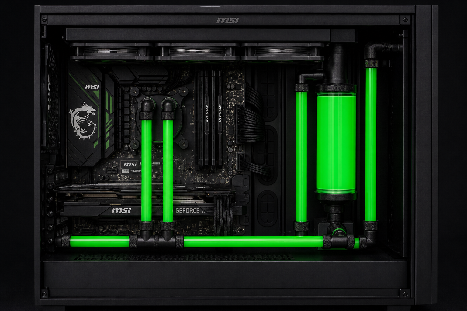 Neon Grid — геометричная green-петля в чёрном корпусе — фото 5