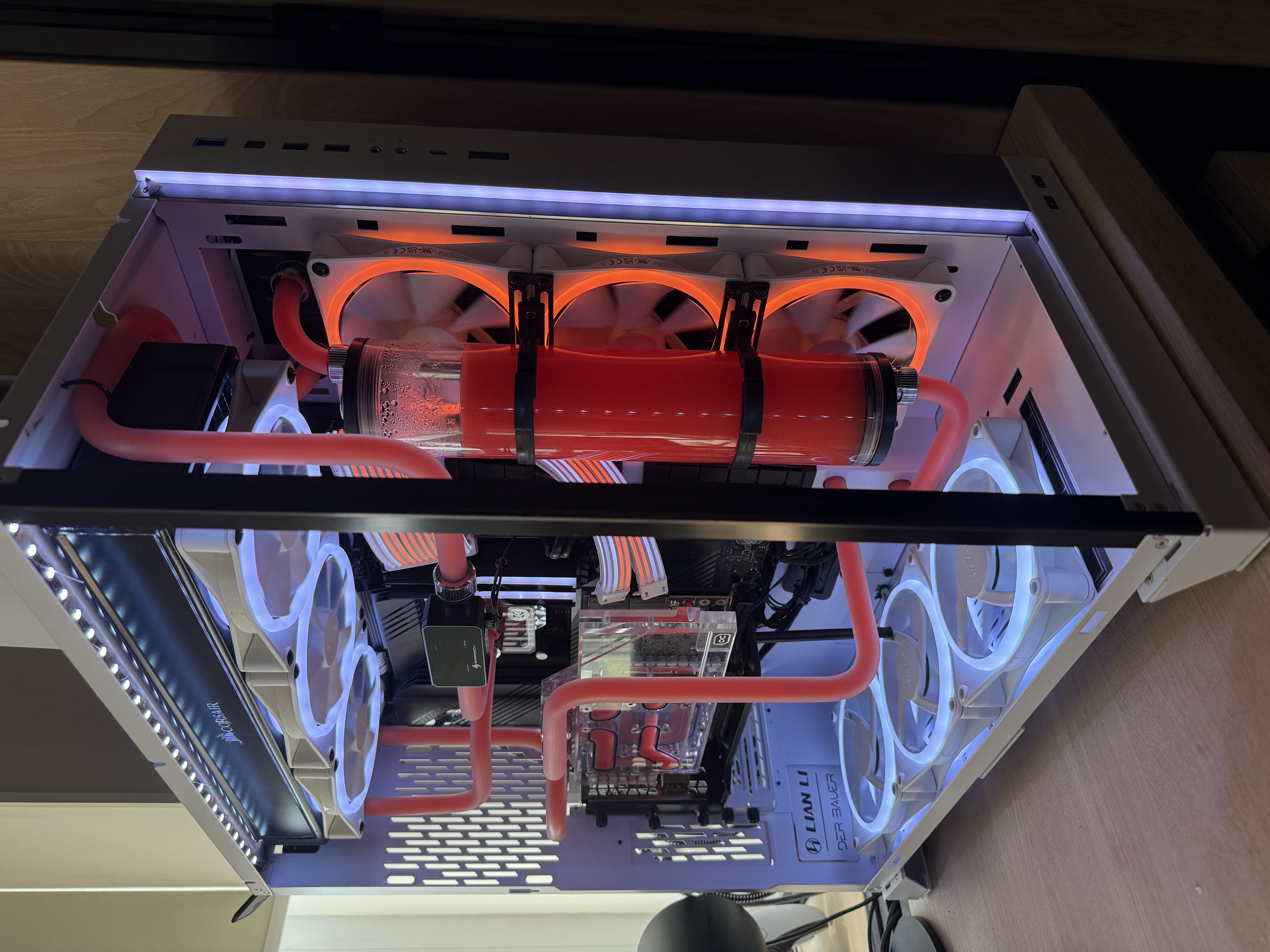 Белая O11 — коралловая hardline-петля и RTX 3080 Ti — фото 2